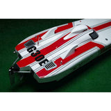 G30E Kevlar Red and White 30CC Prepainted Gasoline Racing ARTR RC Boat Model W/ Radio System Servo Flameout System CNC hardware