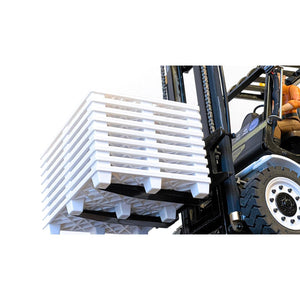 KABO Kabolite White 10pcs Plastic Pallets for 1/14 Scale K970 RC Excavator LESU Forklift TAMIYA Truck Radio Control Vehicle Model