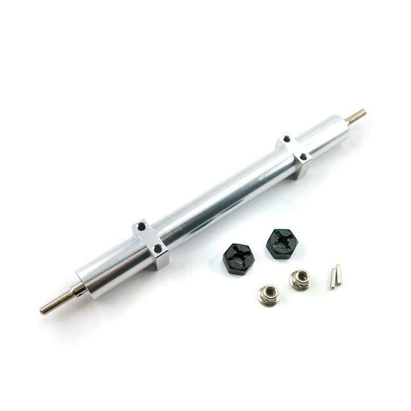 Toucanrc Metal Spare Part 140mm Idler Shaft non-power Axle for DIY TAMIYA 1/14 Scale RC Tractor Truck Trailer Model