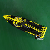 DT RC Boat Hull H750 for High Speed Electric Racing Ships Painted White Shark Radio Control Kits Model Green Black Toy DIY