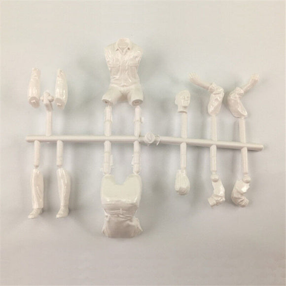 Toucanrc Unpainted Men Driver Spare Part for RC 1/14 Tractor Truck Radio Controlled TAMIYA Excavator Dumper DIY Cars Model
