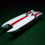 1300*360*220mm Kevlar Material Red and White G30E 30CC Prepainted Gasoline Racing ARTR RC Boat Model Only for Advanced Player