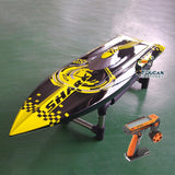 DT H750 Fiberglass Racing RTR RC Boat Model Waterproof Electric Rechargeable Radio Control Speedboat W/ Battery Birthday Gift