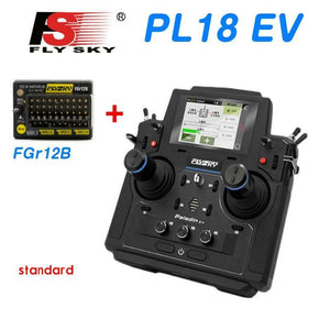 Flysky 2.4Ghz 18CH PL18EV Transmitter Radio System FGR12B Receiver RC Boat Car Tank Trucks Remote Control Scale Vehicles Models