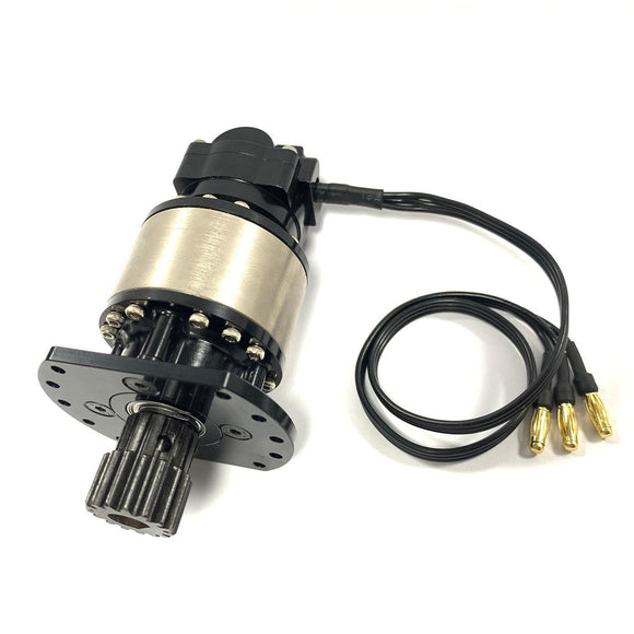 CUT Model Metal Rotary Motor for 1/12 1/14 Scale RC Hydraulic Excavator Remote Control Construction Vehicles Truck Model
