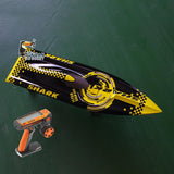 DT H750 Fiberglass Racing RTR RC Boat Model Waterproof Electric Rechargeable Radio Control Speedboat W/ Battery Birthday Gift