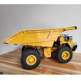 1:20 Scale Yellow Metal Hydraulic RC Mining Truck CAT 793D Dumper Car Remote Control Tipper Model I6X Radio Lights ESC Servo
