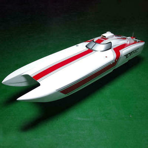 1300*360*220mm Kevlar Material Red and White G30E 30CC Prepainted Gasoline Racing ARTR RC Boat Model Only for Advanced Player