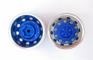 Toucanrc Single Metal Spare Part Rear Wheel Hub E Blue for 1/14 DIY RC Dumper TAMIYA Radio Controlled Tractor Truck DIY Cars Model