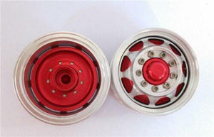 1/14 Toucanrc Metal Red Front Wide Wheel Hub D for Radio Control TAMIYA Tractor Truck Trailer RC Dumper Car Model DIY Spare Part